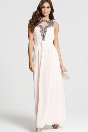 Abito da Damigella A-Line Elegante Lungo in Chiffon tradizionale - Foto 3