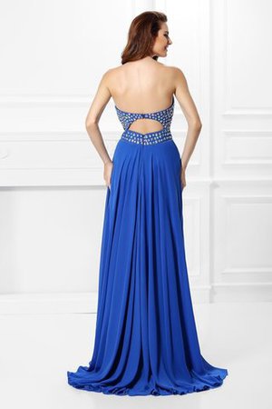 Robe de bal longue longueru au niveau de sol avec chiffon a-ligne v encolure - Photo 2