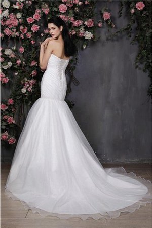 Abito da Sposa Cuore con Festone Alta Vita Sirena con Increspature - Foto 2