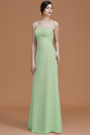 Natürliche Taile Trägerlos A Linie Gerüschtes Prinzessin Brautjungfernkleid - Bild 32