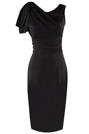 Organza Paillettenbesetztes normale Taille knielanges Ballkleid mit Bordüre mit Rüschen - Bild 2