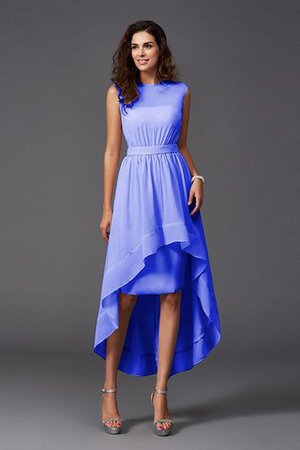 Normale Taille Reißverschluss Prinzessin A Linie Brautjungfernkleid mit Schleife - Bild 16
