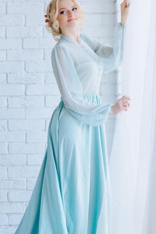 Robe demoiselle d'honneur plissage romantique avec chiffon de lotus elevé - Photo 2