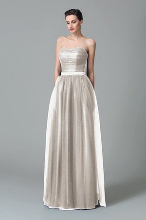 Ärmelloses Herz-Ausschnitt Prinzessin Reißverschluss Sittsames Brautjungfernkleid - Bild 19