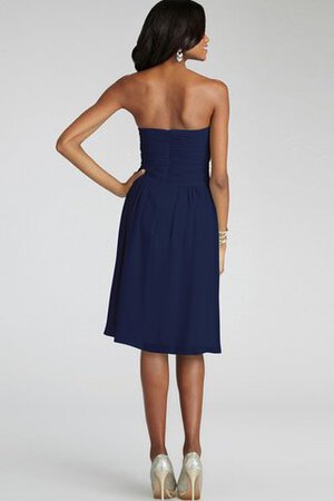 Robe demoiselle d'honneur courte ruché croisade de bustier en chiffon - Photo 16