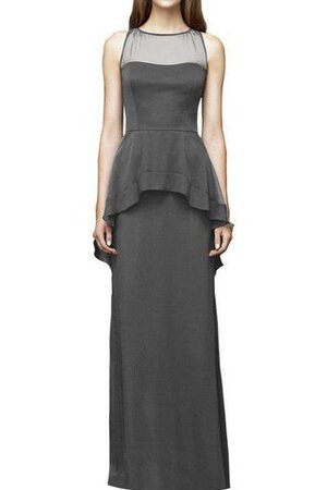 Robe demoiselle d'honneur collant avec chiffon avec sans manches - Photo 1