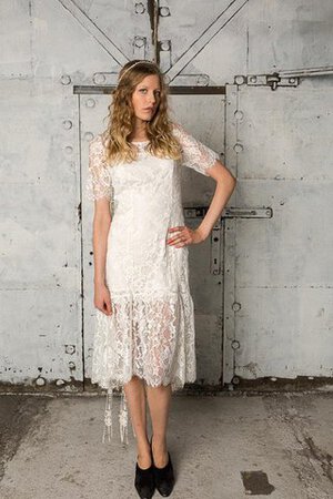 Robe de mariée modeste col u profond pendant belle - Photo 2