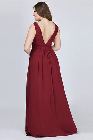 Abito da sera v-scollo bellissima in chiffon con cascata volant a sala cerniera - Foto 3