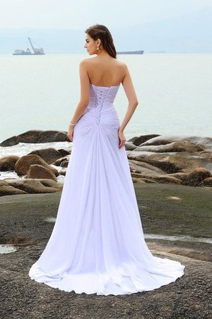 Robe de mariée longue vintage avec perle avec sans manches en chiffon - Photo 2