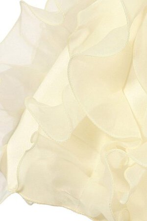 Normale Taille A-Line bodenlanges Blumenmädchenkleid mit Schmetterlingsknoten aus Tüll - Bild 3