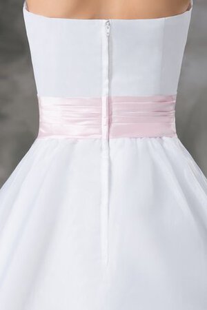 Robe douce seize en organza a-ligne avec sans manches de bustier - Photo 8