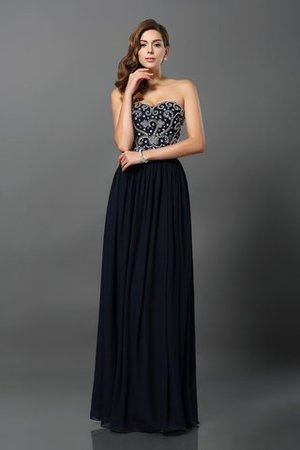 Prinzessin Ärmelloses Reißverschluss Bezauberndes Bodenlanges Abendkleid - Bild 1