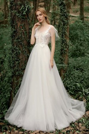 Normale Taille Faszinierend Extravagantes Formelles Brautkleid mit Bordüre - Bild 2