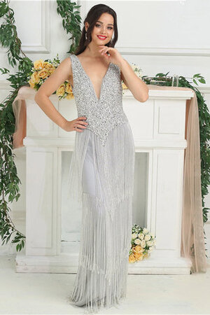 Vestido de Fiesta de Hasta el suelo de Sala de Honorable de Cremallera - Foto 2