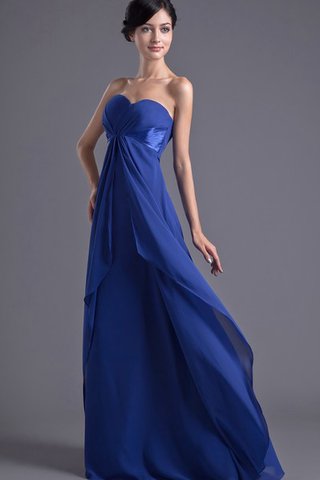 Robe de soirée avec sans manches col en forme de cœur avec chiffon - Photo 2