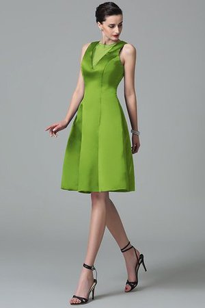 Robe demoiselle d'honneur en satin de lotus avec zip manche nulle de princesse - Photo 14