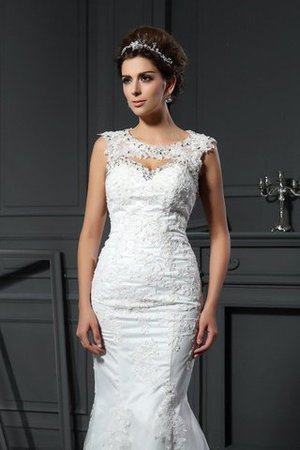 Ewiges Natürliche Taile Etui Herz-Ausschnitt Anständiges Brautkleid - Bild 3