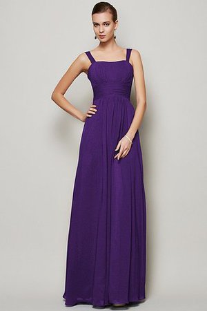 Robe demoiselle d'honneur longue plissage avec zip longueur au ras du sol en chiffon - Photo 11