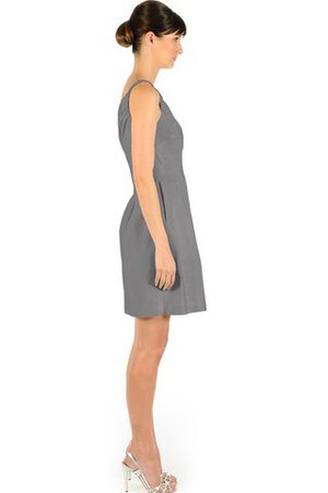 Vestido de Dama de Honor de Corte-A de Un sólo hombro de Corto con Bolsillos - Foto 6