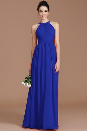 Normale Taille A-Linie Prinzessin Gerüschtes Bodenlanges Brautjungfernkleid - Bild 33