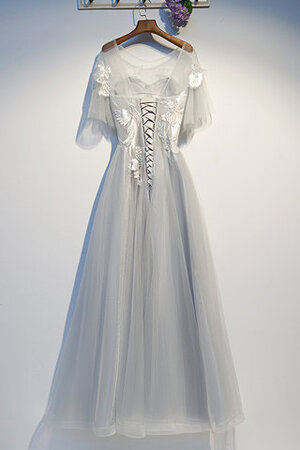 Gewinnend Outdoor Formelles Ballkleid mit Schaufel Ausschnitt mit Halben Ärmeln - Bild 2