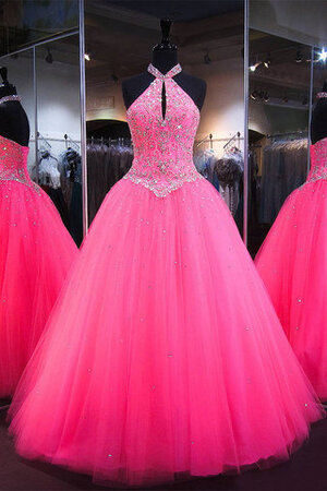 Neckholder A Linie Prinzessin Besondere Ballkleid mit Kristall - Bild 1