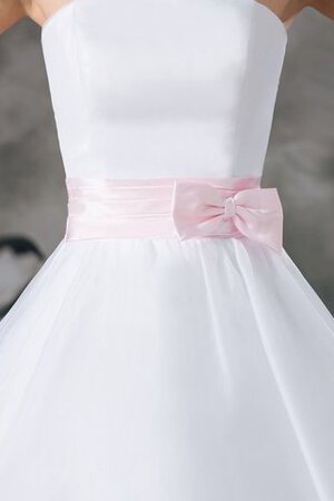 Robe douce seize en organza a-ligne avec sans manches de bustier - Photo 3