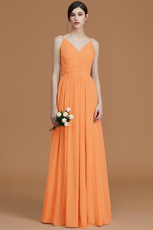 Abito da Damigella A Terra Naturale Principessa in Chiffon A-Line - Foto 26