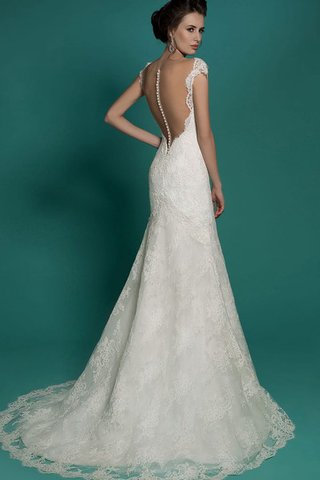 Robe de mariée elégant vintage facile v encolure a plage - Photo 2