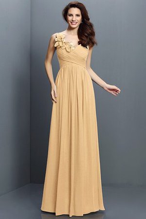 Robe demoiselle d'honneur plissage longue jusqu'au sol de col en v avec chiffon - Photo 12