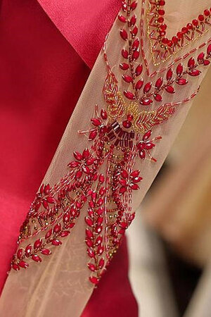 Vestido de Noche de Corte Evasé de Corte princesa de Bonita de Natural - Foto 4