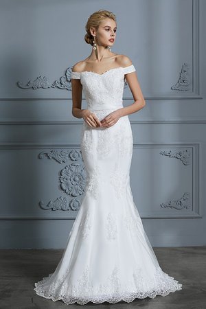 Robe de mariée onirique d'epaule ajourée majestueux plissage romantique - Photo 4