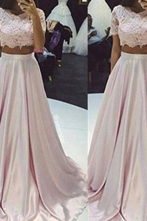 Vestido de Noche de Corte princesa de 2 piezas de Imperio Cintura de Encaje Adorno - Foto 1