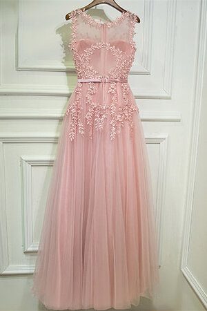 Vestido de Fiesta de Corte Recto en Encaje de Natural de Encantador - Foto 2