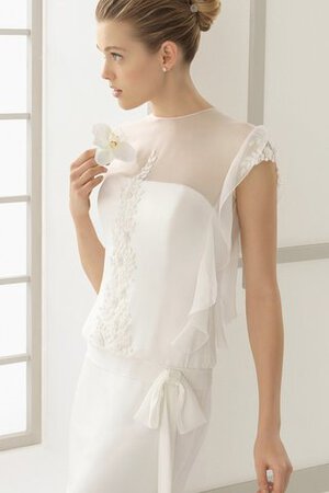 Robe de mariée attirent de lotus avec mousseline pendant en chiffon - Photo 3