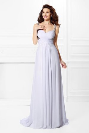 Robe de bal sexy larges bretelles manche nulle avec perle de princesse - Photo 1