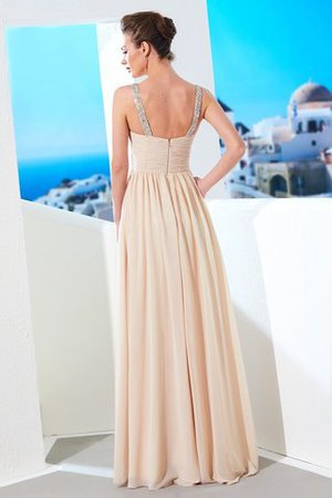 Robe de soirée longue jusqu'au sol avec chiffon ligne a fermeutre eclair - Photo 2