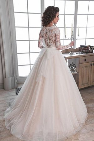 Abito da Sposa con Nastro A-Line sogno in Pizzo Elegante con Bottone - Foto 3