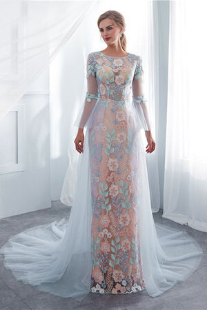 Robe de mariée avec broderie élégant col u profond spécial extraodinaire - Photo 1
