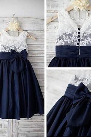 Abito da Cerimonia Bambini Naturale in Chiffon Conotta Largo Bretelle A Terra - Foto 5