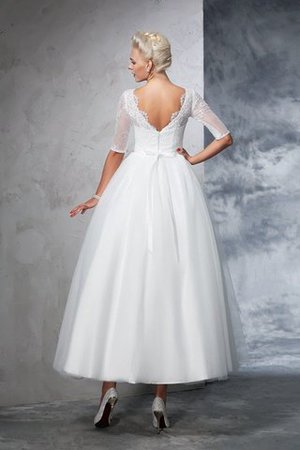 Robe de mariée longue intemporel manche nulle arrivée au cheville de mode de bal - Photo 2