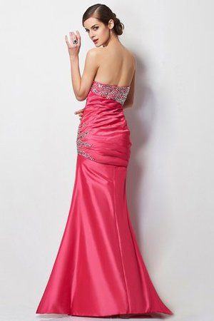 Herz-Ausschnitt Normale Taille Taft Anständiges Ballkleid mit Perlen - Bild 2