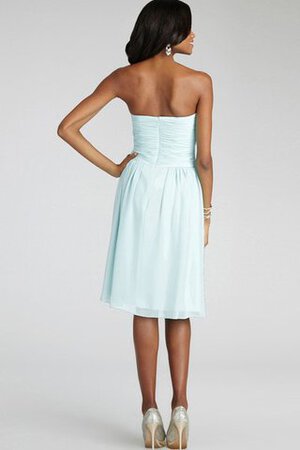 Abito da Damigella con Criss-cross senza spalline in Chiffon con Increspato Corto - Foto 29