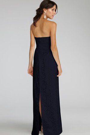 Robe demoiselle d'honneur moderne de col entaillé longueru au niveau de sol de bustier - Photo 11
