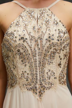 Abito da Ballo con Perline Conotta in Chiffon A-Line Senza Maniche - Foto 4