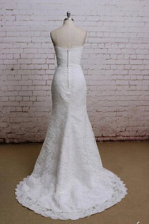 Robe de mariée officiel intemporel modeste avec zip de traîne moyenne - Photo 2