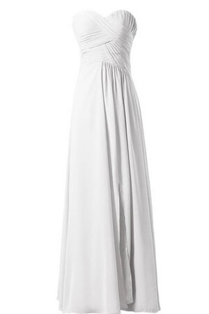 A-Line Ärmelloses Herz-Ausschnitt bodenlanges schick Brautjungfernkleid - Bild 4