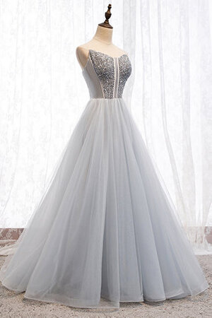 Abito da ballo allacciato conservatore in tulle lunghi cuore angelico - Foto 2