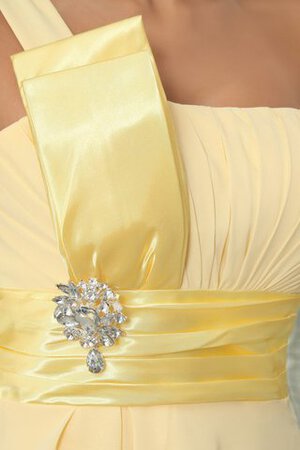 A Linie Ein Schulter Chiffon gerüschtes Cocktailkleid - Bild 4