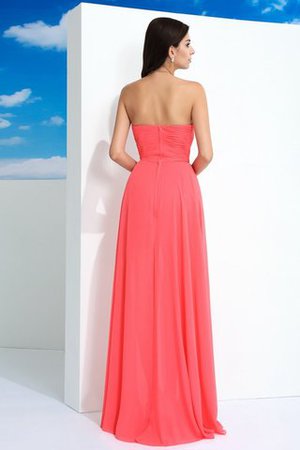 Robe de bal naturel attirent en chiffon manche nulle col en forme de cœur - Photo 2